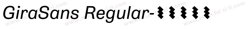 GiraSans Regular字体转换